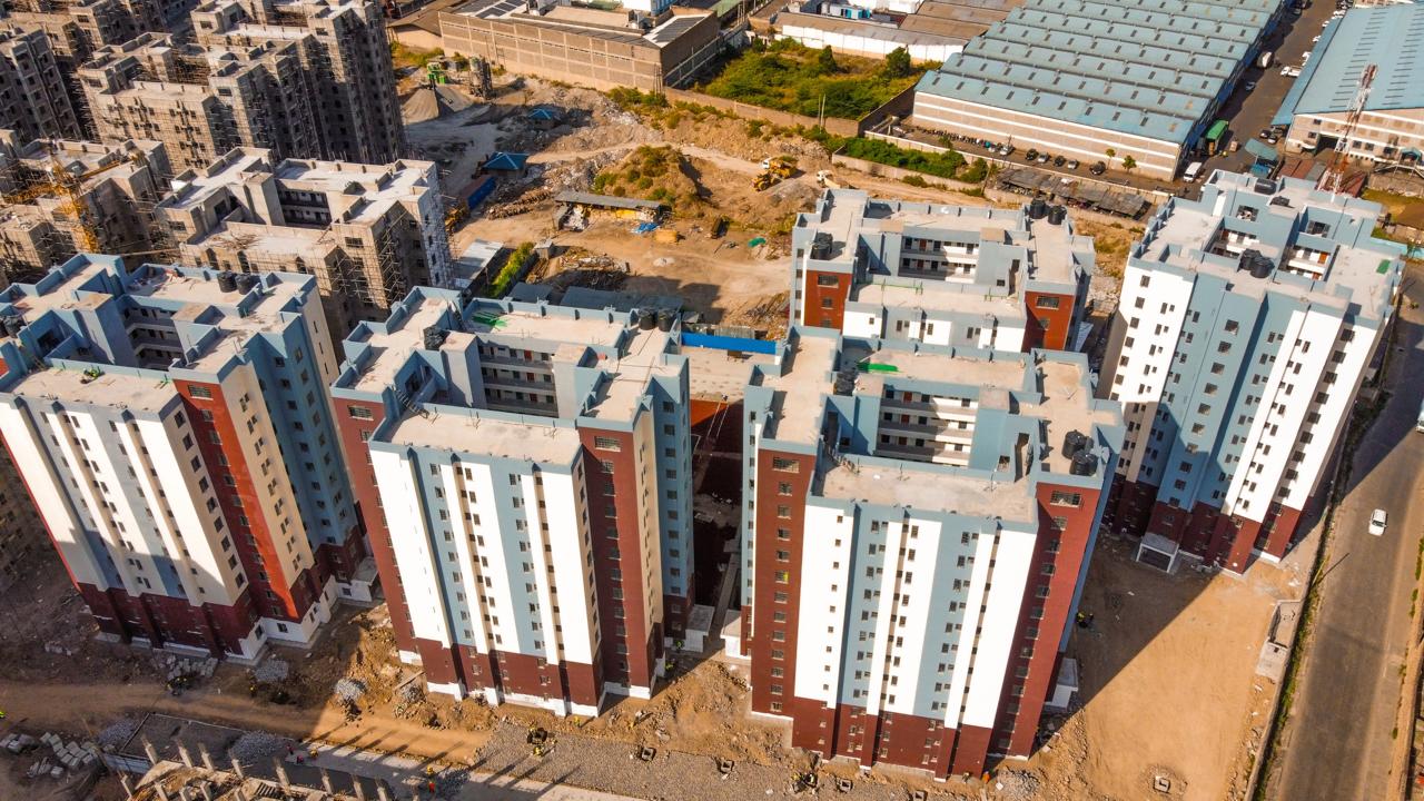 File image of Mukuru Affordable Houses in Nairobi County.